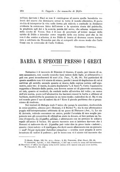 Atene e Roma bullettino della società italiana della diffusione e l'incoraggiamento degli studi classici