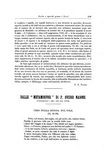 Atene e Roma bullettino della società italiana della diffusione e l'incoraggiamento degli studi classici