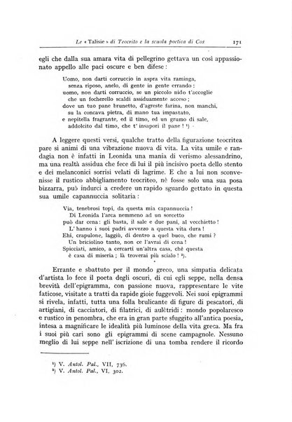 Atene e Roma bullettino della società italiana della diffusione e l'incoraggiamento degli studi classici