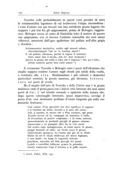 Atene e Roma bullettino della società italiana della diffusione e l'incoraggiamento degli studi classici