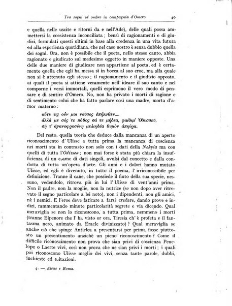 Atene e Roma bullettino della società italiana della diffusione e l'incoraggiamento degli studi classici