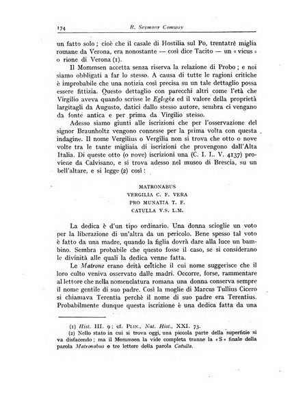 Atene e Roma bullettino della società italiana della diffusione e l'incoraggiamento degli studi classici