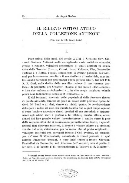 Atene e Roma bullettino della società italiana della diffusione e l'incoraggiamento degli studi classici