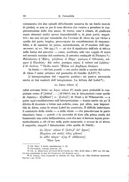 Atene e Roma bullettino della società italiana della diffusione e l'incoraggiamento degli studi classici