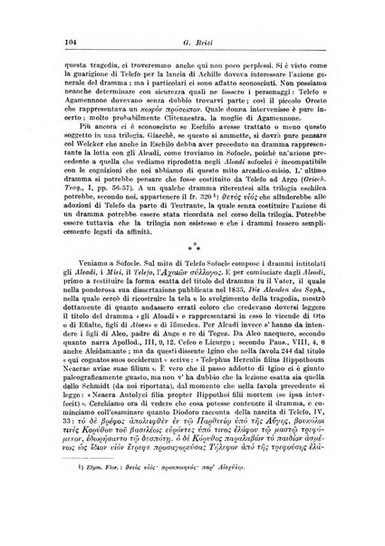 Atene e Roma bullettino della società italiana della diffusione e l'incoraggiamento degli studi classici