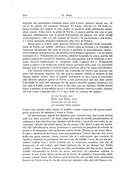 Atene e Roma bullettino della società italiana della diffusione e l'incoraggiamento degli studi classici