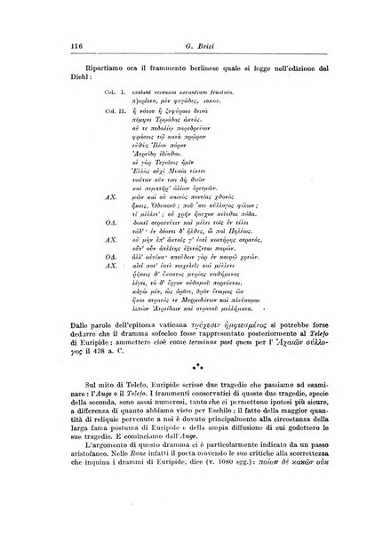 Atene e Roma bullettino della società italiana della diffusione e l'incoraggiamento degli studi classici