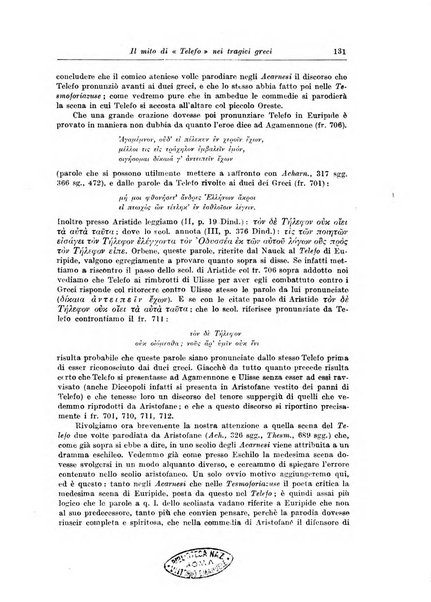 Atene e Roma bullettino della società italiana della diffusione e l'incoraggiamento degli studi classici