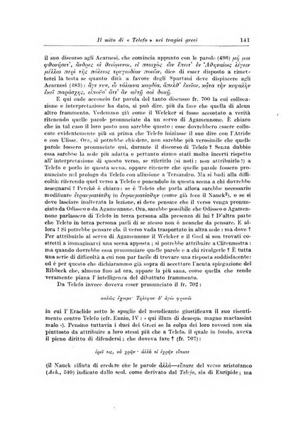 Atene e Roma bullettino della società italiana della diffusione e l'incoraggiamento degli studi classici