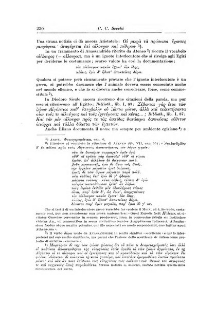 Atene e Roma bullettino della società italiana della diffusione e l'incoraggiamento degli studi classici