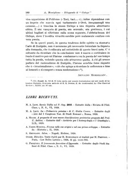 Atene e Roma bullettino della società italiana della diffusione e l'incoraggiamento degli studi classici