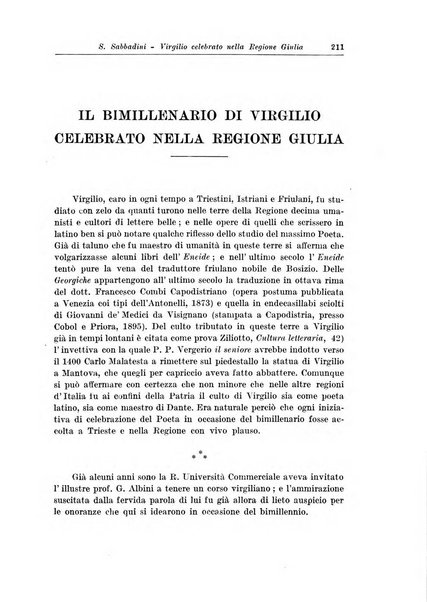 Atene e Roma bullettino della società italiana della diffusione e l'incoraggiamento degli studi classici