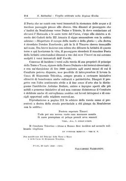 Atene e Roma bullettino della società italiana della diffusione e l'incoraggiamento degli studi classici