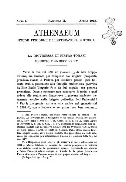 Athenaeum studi periodici di letteratura e storia