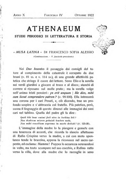 Athenaeum studi periodici di letteratura e storia