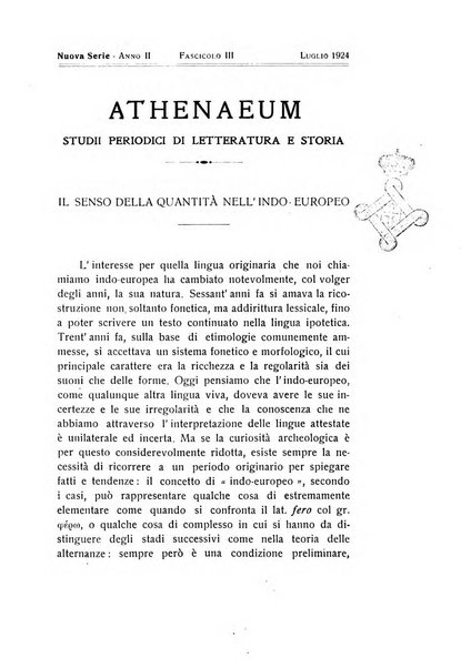 Athenaeum studi periodici di letteratura e storia