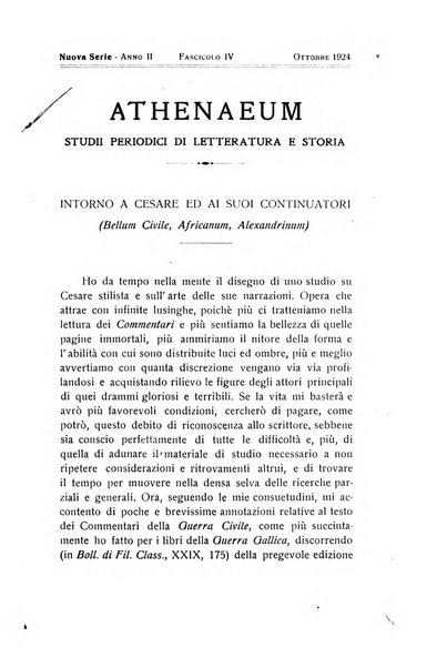 Athenaeum studi periodici di letteratura e storia