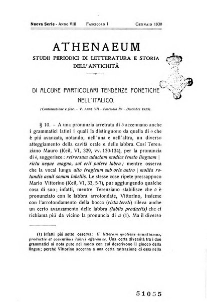 Athenaeum studi periodici di letteratura e storia