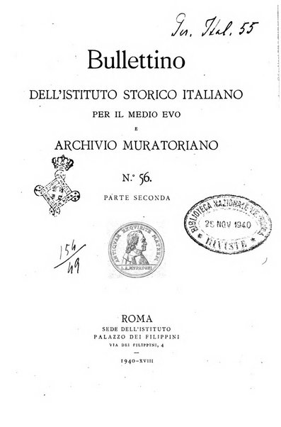 Bullettino dell'Istituto storico italiano per il Medioevo e Archivio muratoriano