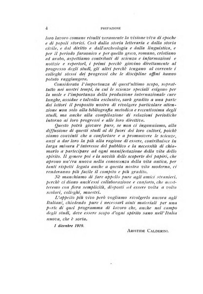 Aegyptus rivista italiana di egittologia e di papirologia