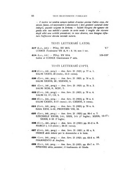 Aegyptus rivista italiana di egittologia e di papirologia