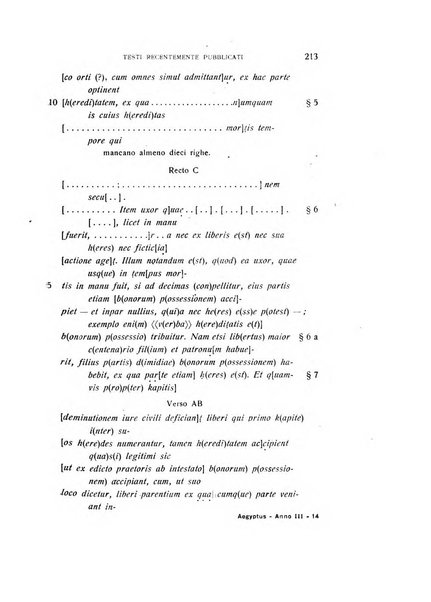 Aegyptus rivista italiana di egittologia e di papirologia