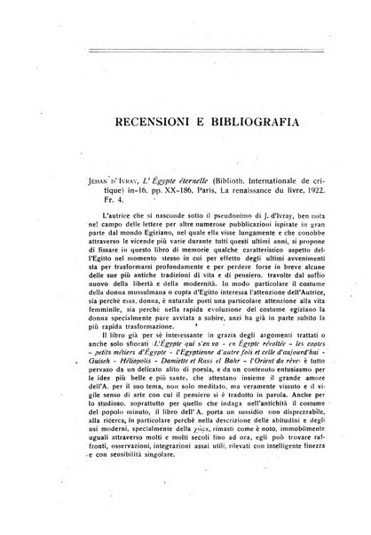 Aegyptus rivista italiana di egittologia e di papirologia