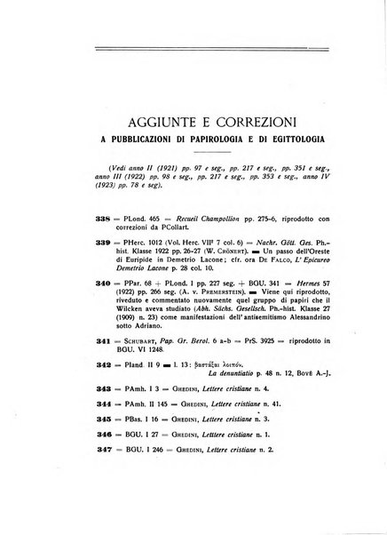 Aegyptus rivista italiana di egittologia e di papirologia