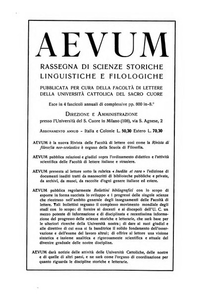 Aegyptus rivista italiana di egittologia e di papirologia