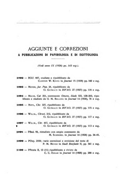 Aegyptus rivista italiana di egittologia e di papirologia