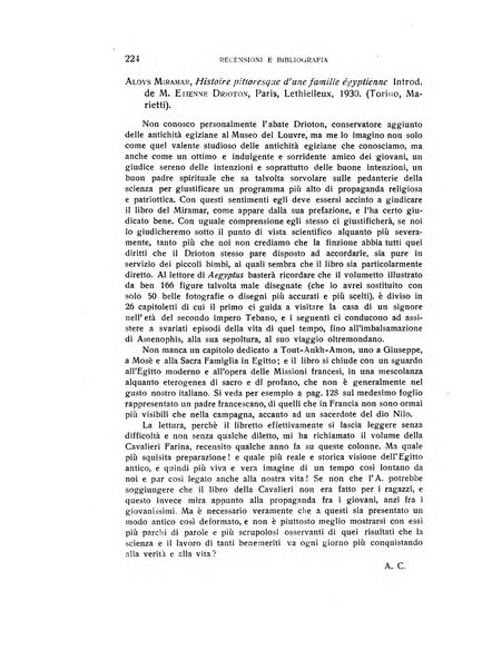 Aegyptus rivista italiana di egittologia e di papirologia