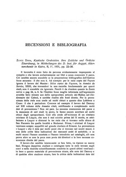 Aegyptus rivista italiana di egittologia e di papirologia