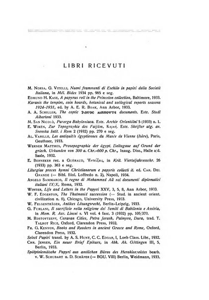 Aegyptus rivista italiana di egittologia e di papirologia