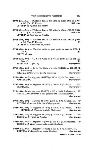 Aegyptus rivista italiana di egittologia e di papirologia