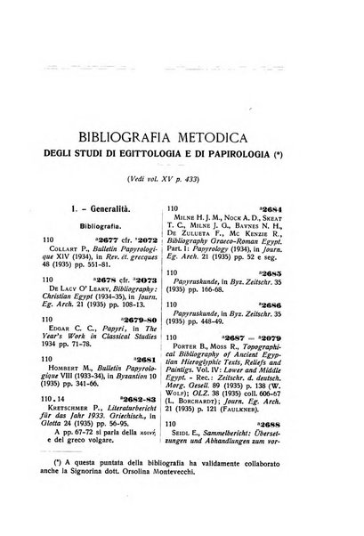 Aegyptus rivista italiana di egittologia e di papirologia