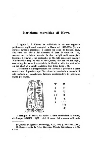 Aegyptus rivista italiana di egittologia e di papirologia