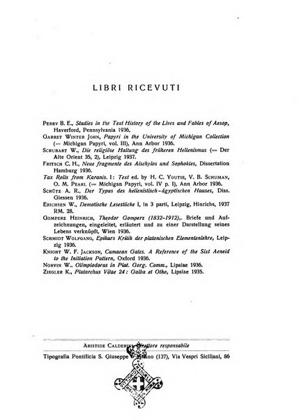 Aegyptus rivista italiana di egittologia e di papirologia