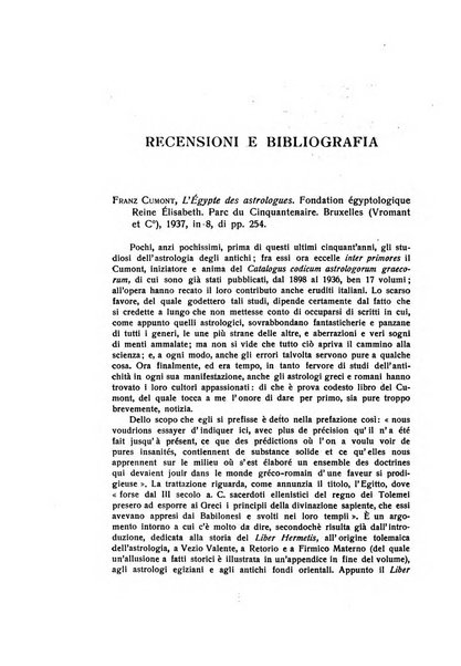 Aegyptus rivista italiana di egittologia e di papirologia