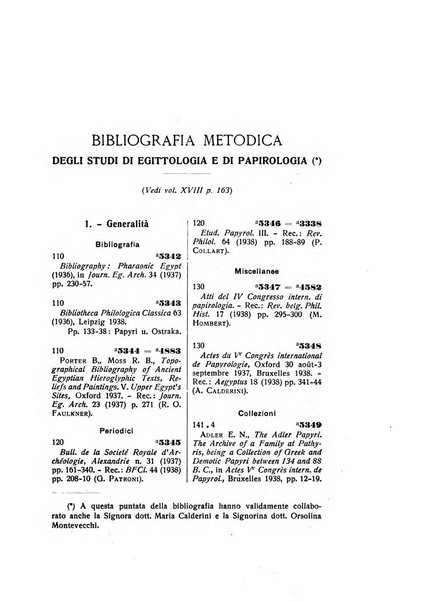 Aegyptus rivista italiana di egittologia e di papirologia