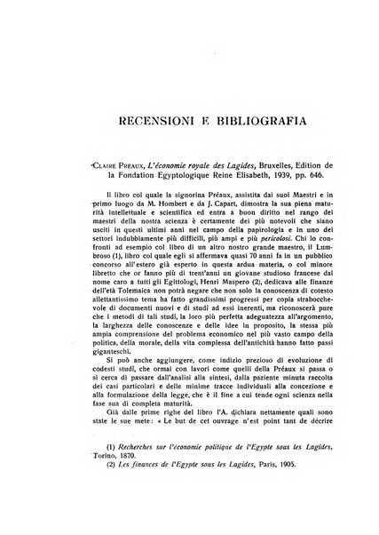 Aegyptus rivista italiana di egittologia e di papirologia