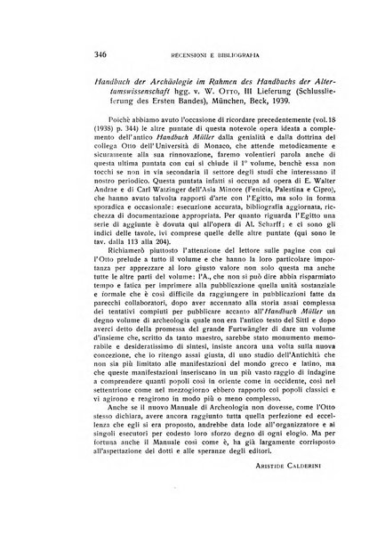 Aegyptus rivista italiana di egittologia e di papirologia