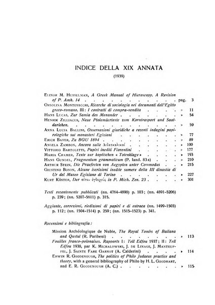 Aegyptus rivista italiana di egittologia e di papirologia