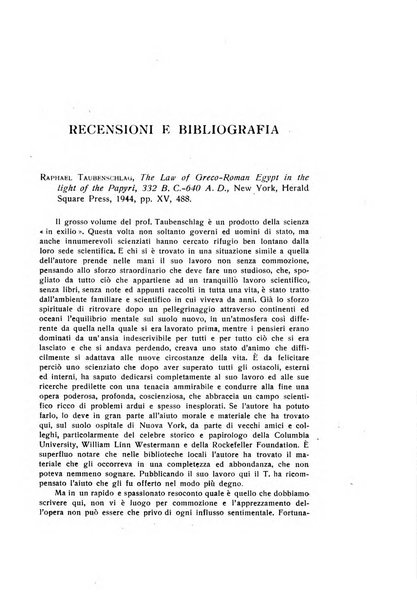 Aegyptus rivista italiana di egittologia e di papirologia