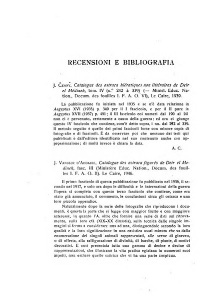 Aegyptus rivista italiana di egittologia e di papirologia