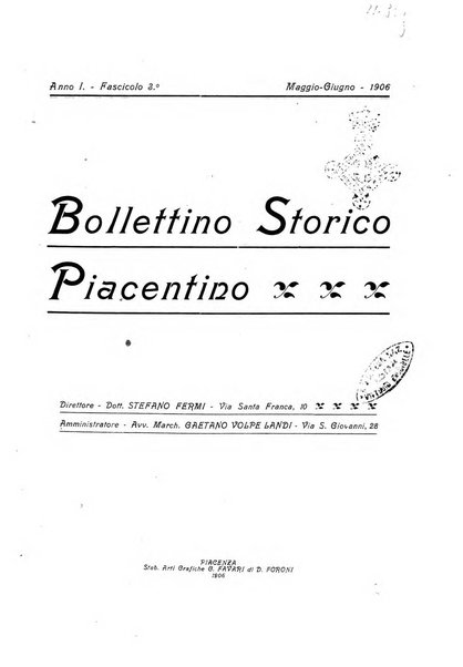 Bollettino storico piacentino