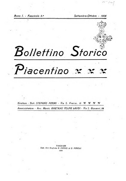 Bollettino storico piacentino