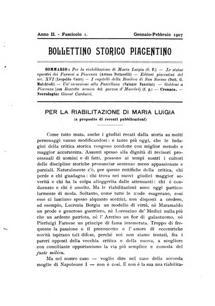 Bollettino storico piacentino