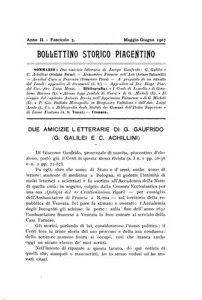 Bollettino storico piacentino