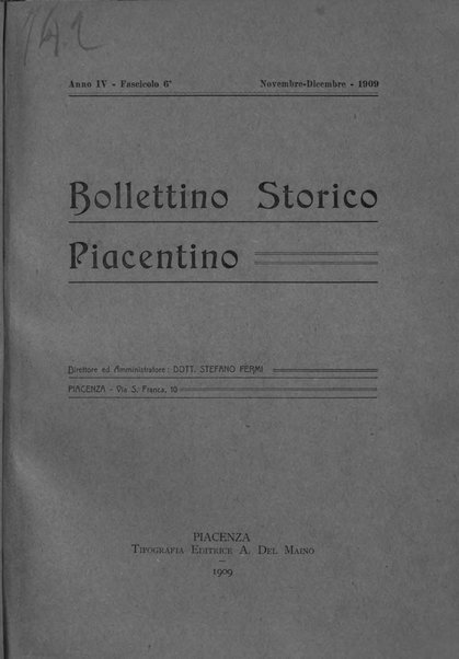 Bollettino storico piacentino