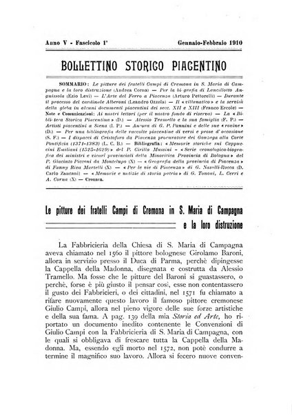 Bollettino storico piacentino